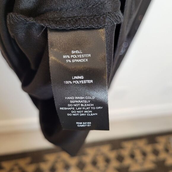 NEW Jessica Howard Formal Dress Midi Sheath Glitter Burnout Floral Cocktail 22 W - Picture 10 of 10